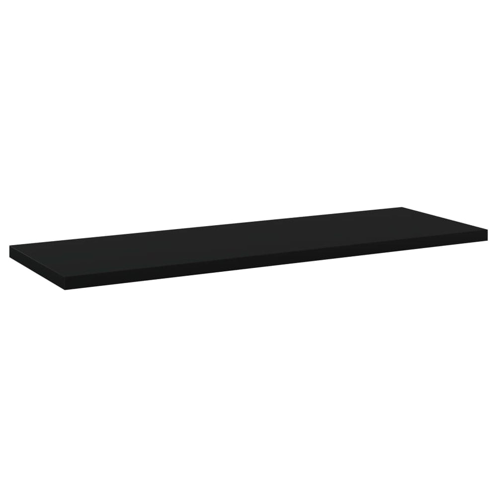 Bücherregal Bretter Schwarz 60x20 cm, 4er-Set