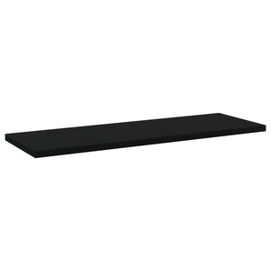 Bücherregal Bretter Schwarz 60x20 cm, 4er-Set