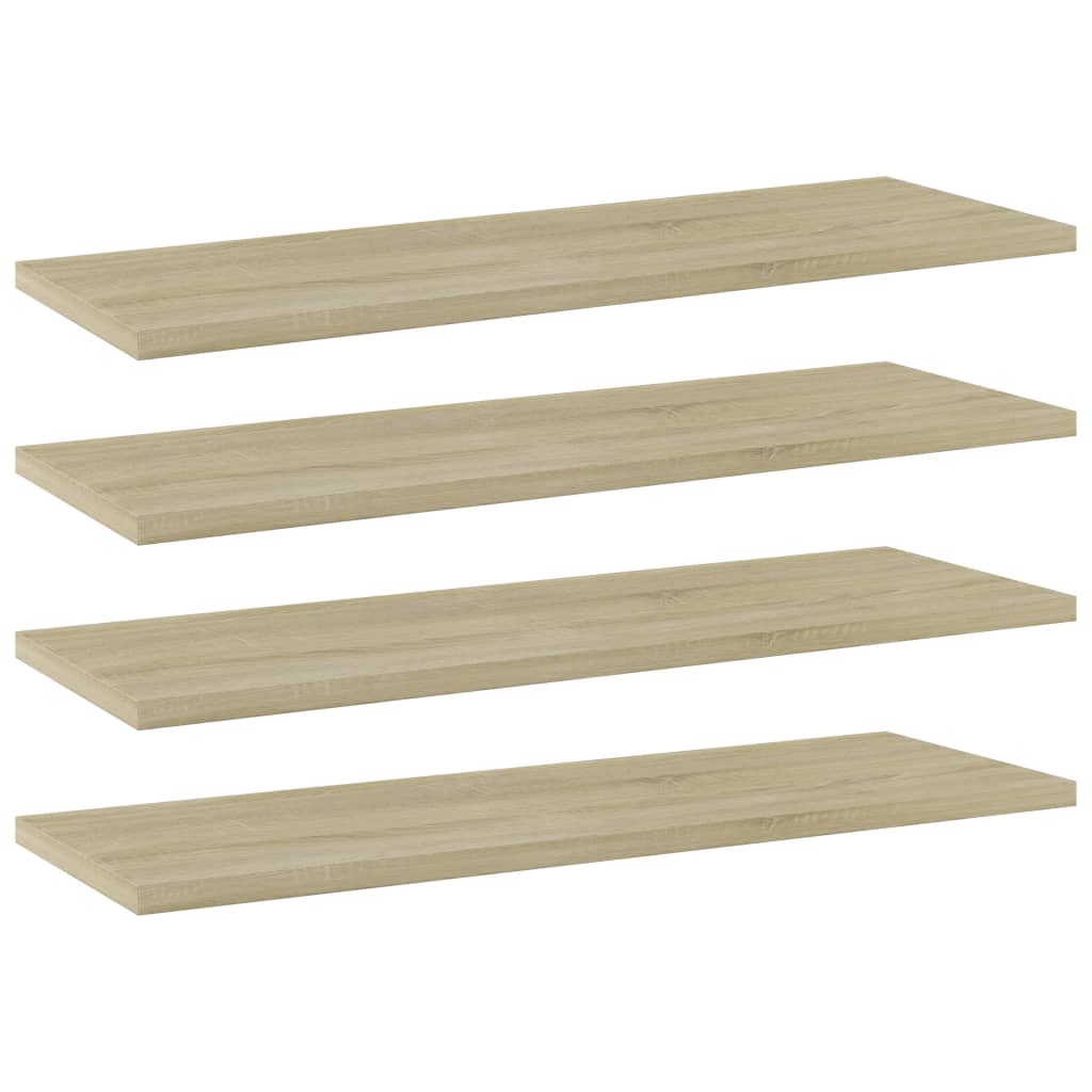 Sonoma Eiche Bücherregal Bretter 60x20 cm - 4er Set