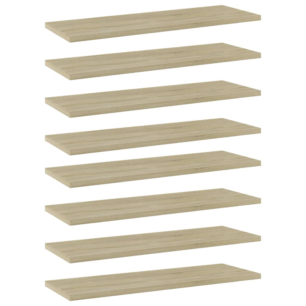 Sonoma Eiche Bücherregal Bretter 60x20 cm, 8er Set