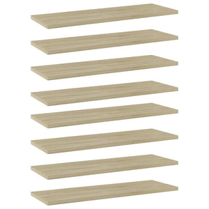 Sonoma Eiche Bücherregal Bretter 60x20 cm, 8er Set