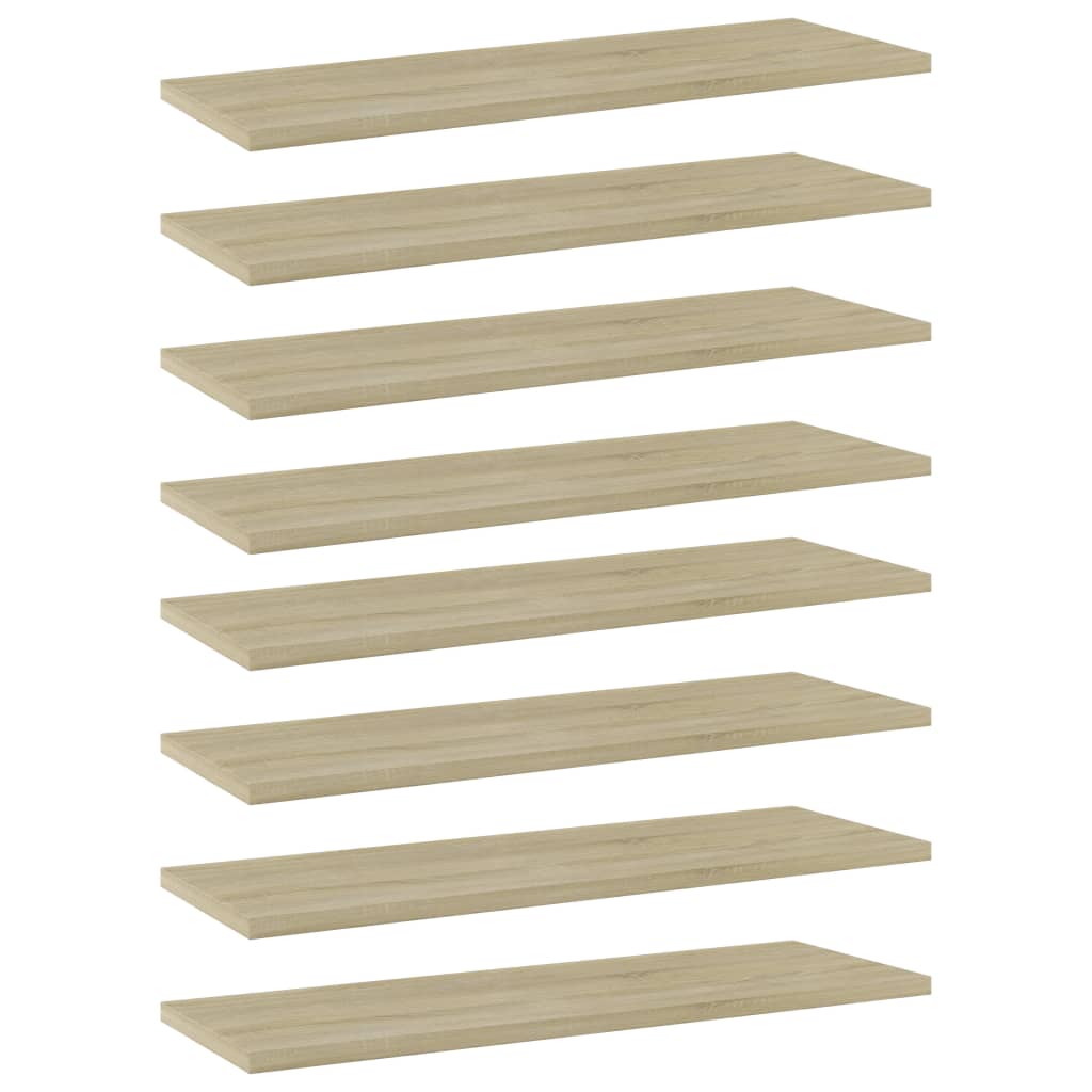 Sonoma Eiche Bücherregal Bretter 60x20 cm, 8er Set