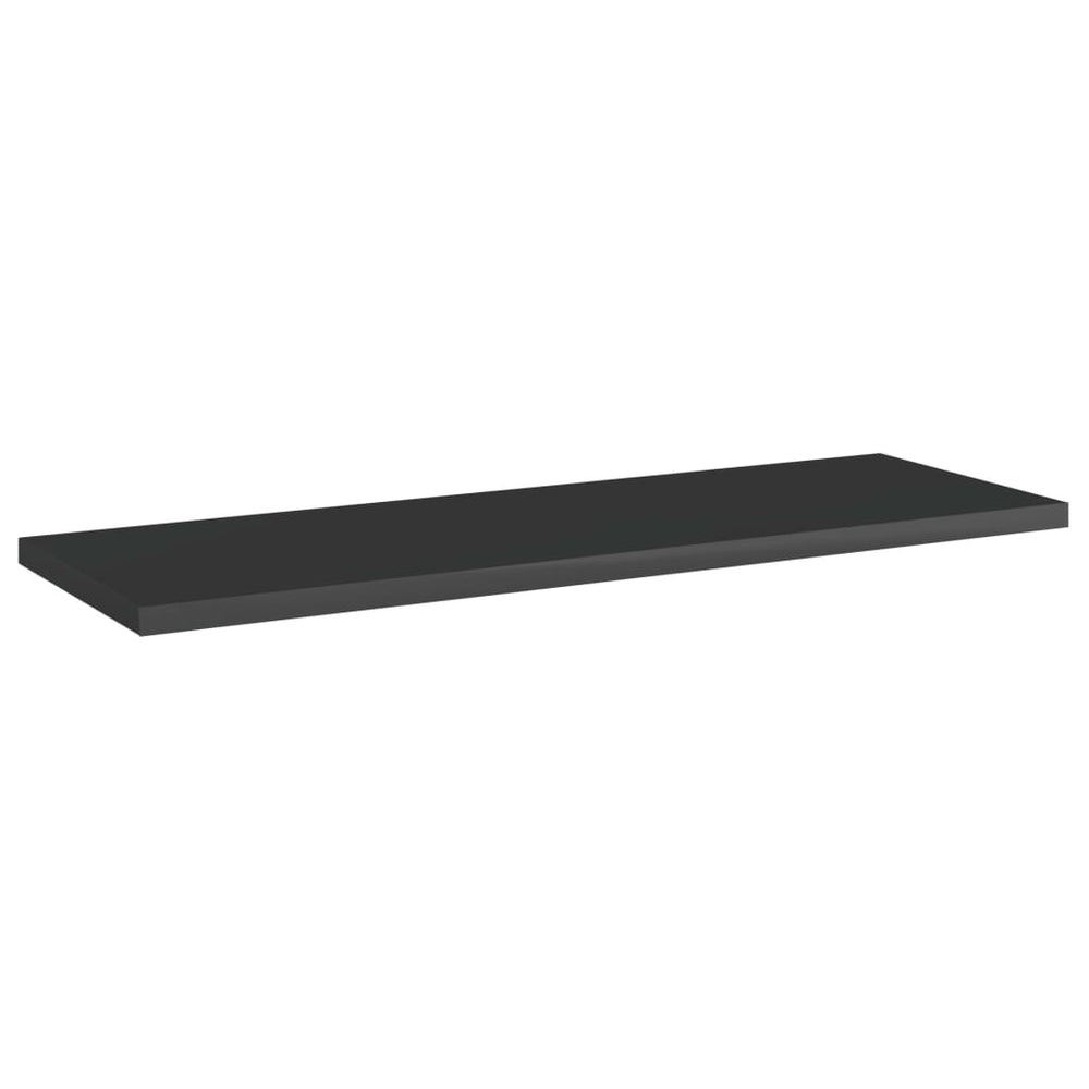 Regalbretter Schwarz Hochglanz 60x20 cm, 4er Set