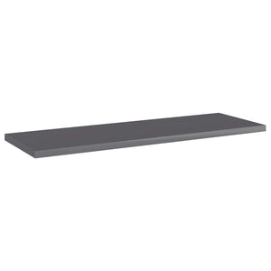 Bücherregal Bretter Hochglanz Grau 60x20cm, 4er Set