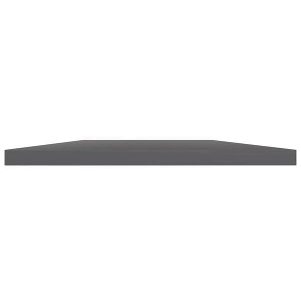 Bücherregal Bretter Hochglanz Grau 60x20cm, 4er Set