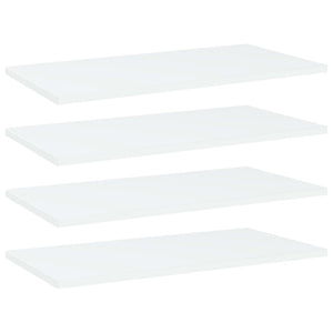 Bücherregal Bretter Weiß 60x30cm, 4er Set