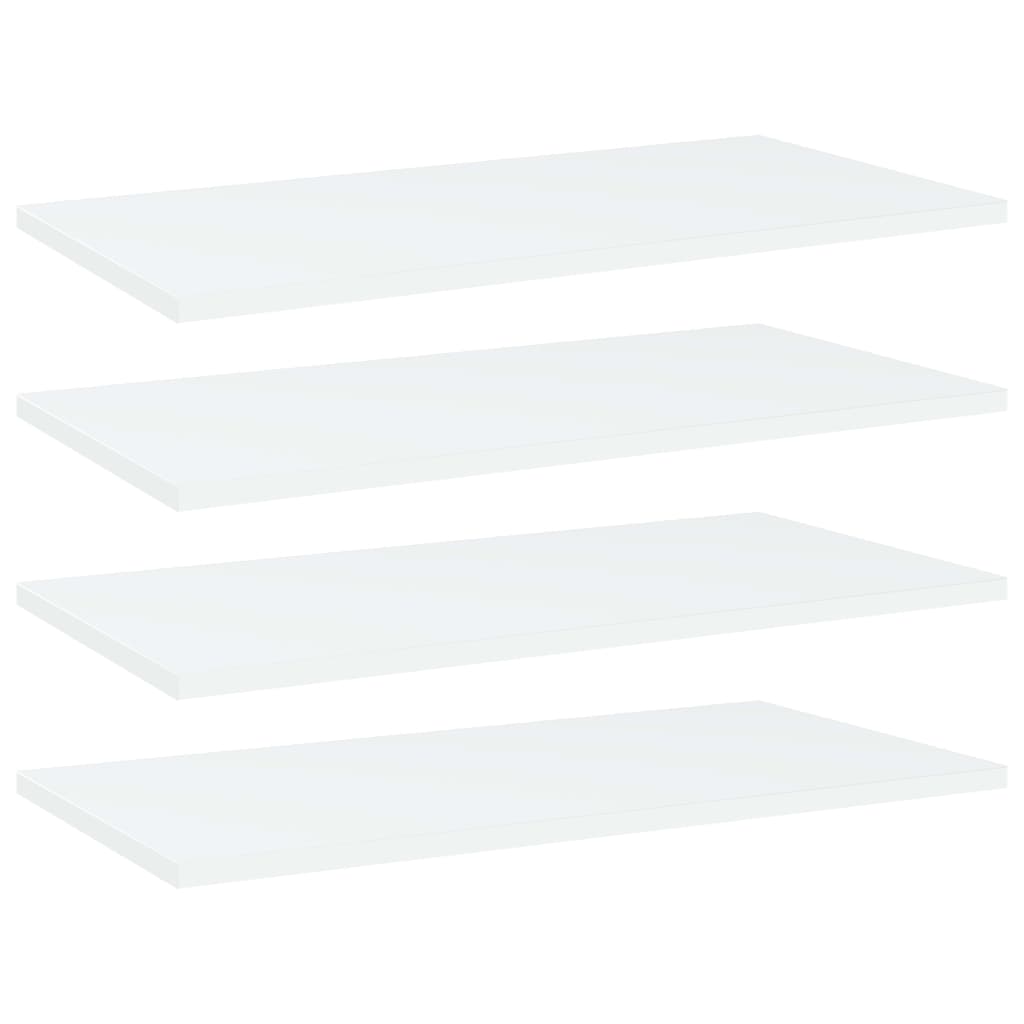 Bücherregal Bretter Weiß 60x30cm, 4er Set