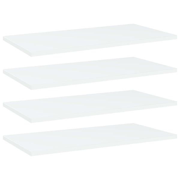 Bücherregal Bretter Weiß 60x30cm, 4er Set