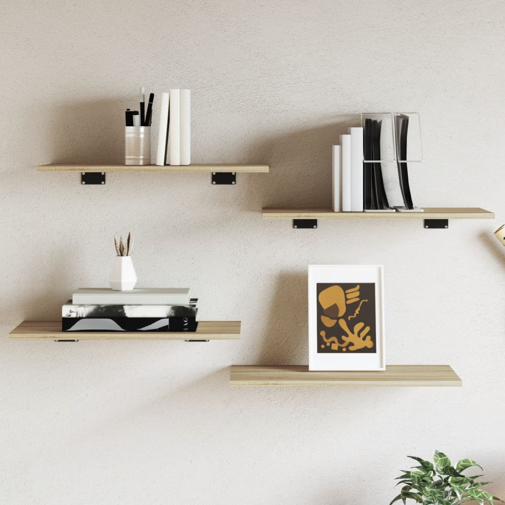 Sonoma Eiche Bücherregal Bretter 60x30cm - 4er Set