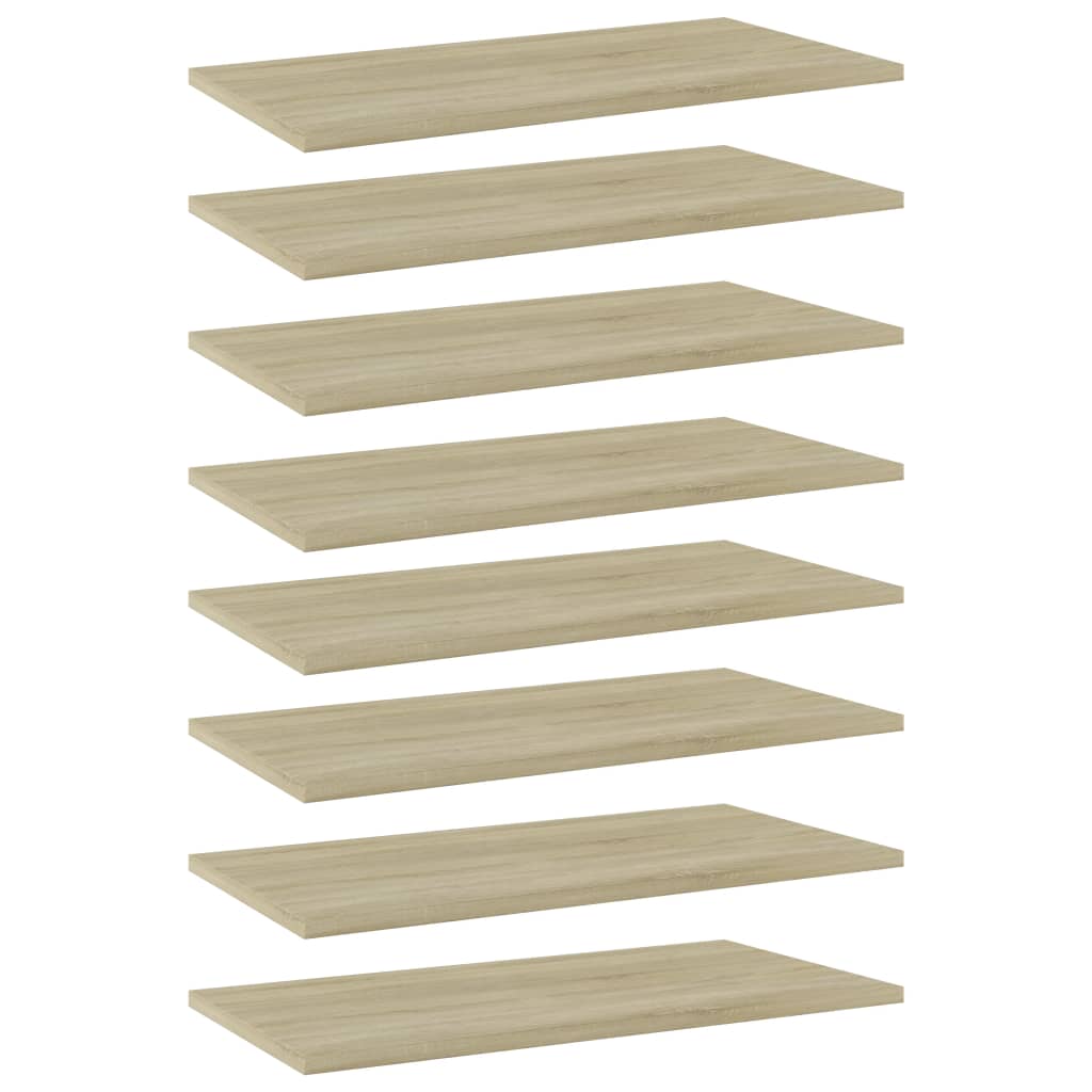 Sonoma Eiche Bücherregal Bretter, 60x30cm, 8er-Set