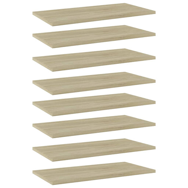 Sonoma Eiche Bücherregal Bretter, 60x30cm, 8er-Set