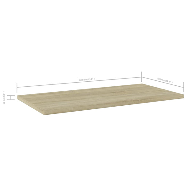 Sonoma Eiche Bücherregal Bretter, 60x30cm, 8er-Set