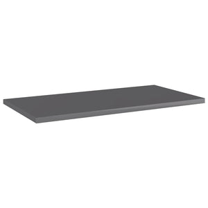 Bücherregal Bretter Hochglanz Grau 60x30 cm, 4er Set