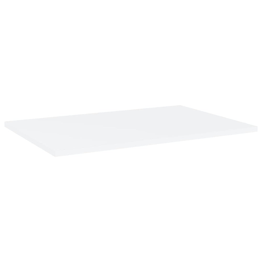 Weiße Bücherregal Bretter 60x40 cm, 4er-Set