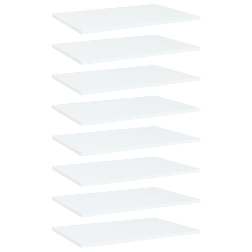 Bücherregal Bretter Weiß 60x40 cm, 8er Set