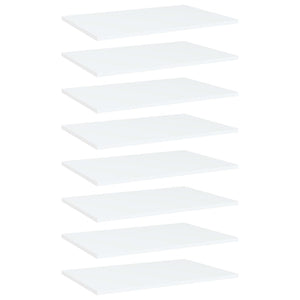 Bücherregal Bretter Weiß 60x40 cm, 8er Set