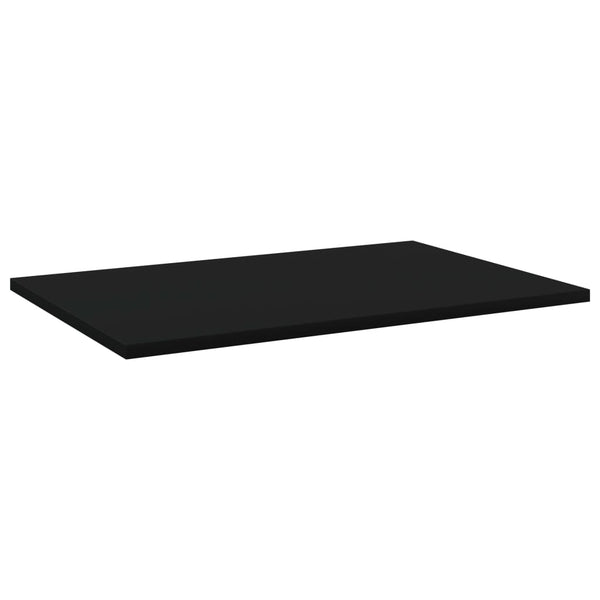 Schwarze Bücherregal-Bretter, 60x40cm, 8er-Set