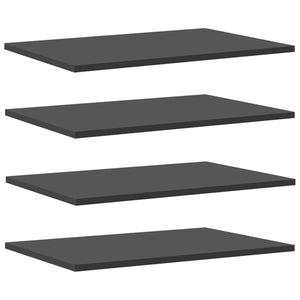 Bücherregal Bretter Grau 60x40 cm, 4er-Set
