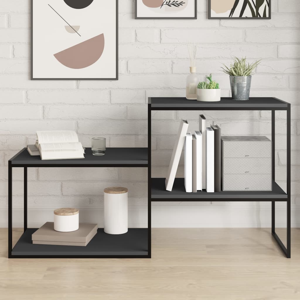 Bücherregal Bretter Grau 60x40 cm, 4er-Set