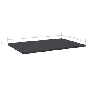 Bücherregal Bretter Grau 60x40 cm, 8er Set
