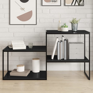 Bücherregal Bretter Hochglanz Schwarz 60x40 cm, 4er Set