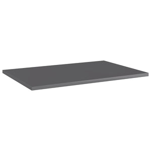 Regalbretter Hochglanz Grau 60x40 cm, 8er-Set