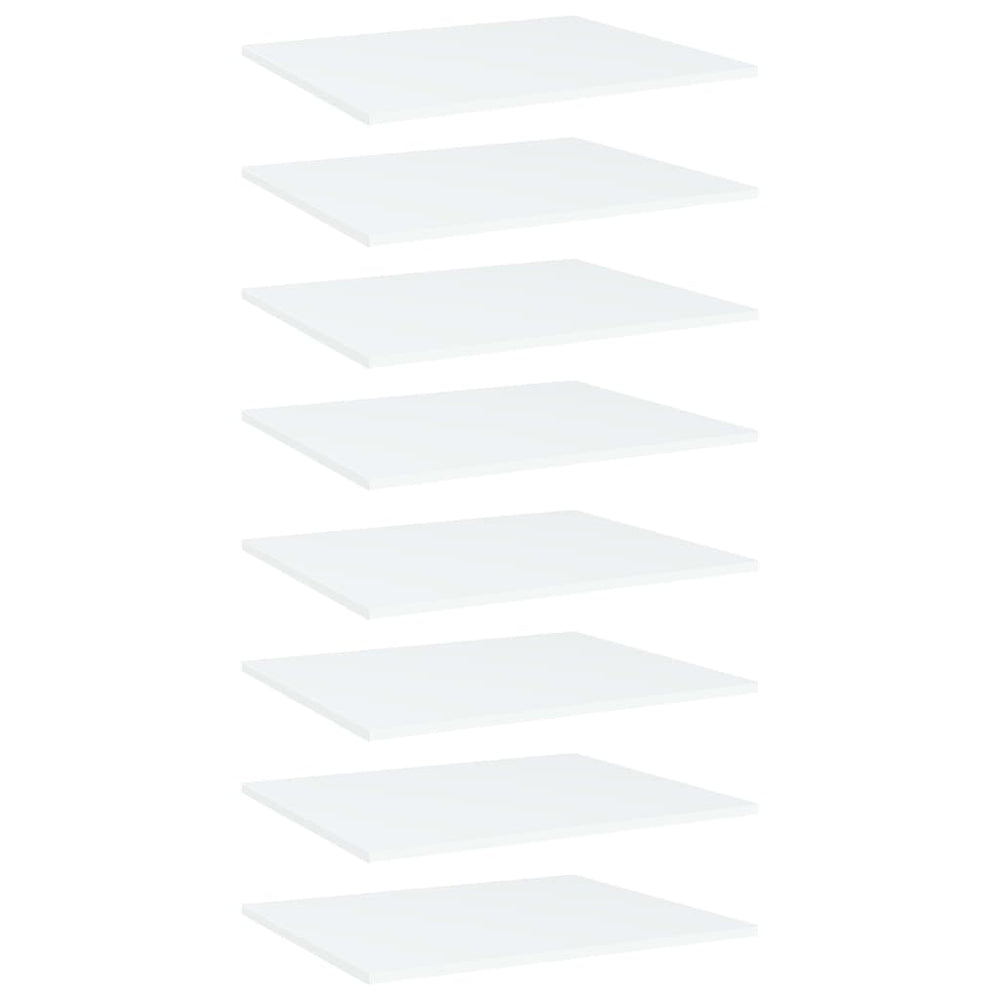 Bücherregal Bretter Weiß 60x50 cm, 8er Set