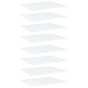Bücherregal Bretter Weiß 60x50 cm, 8er Set