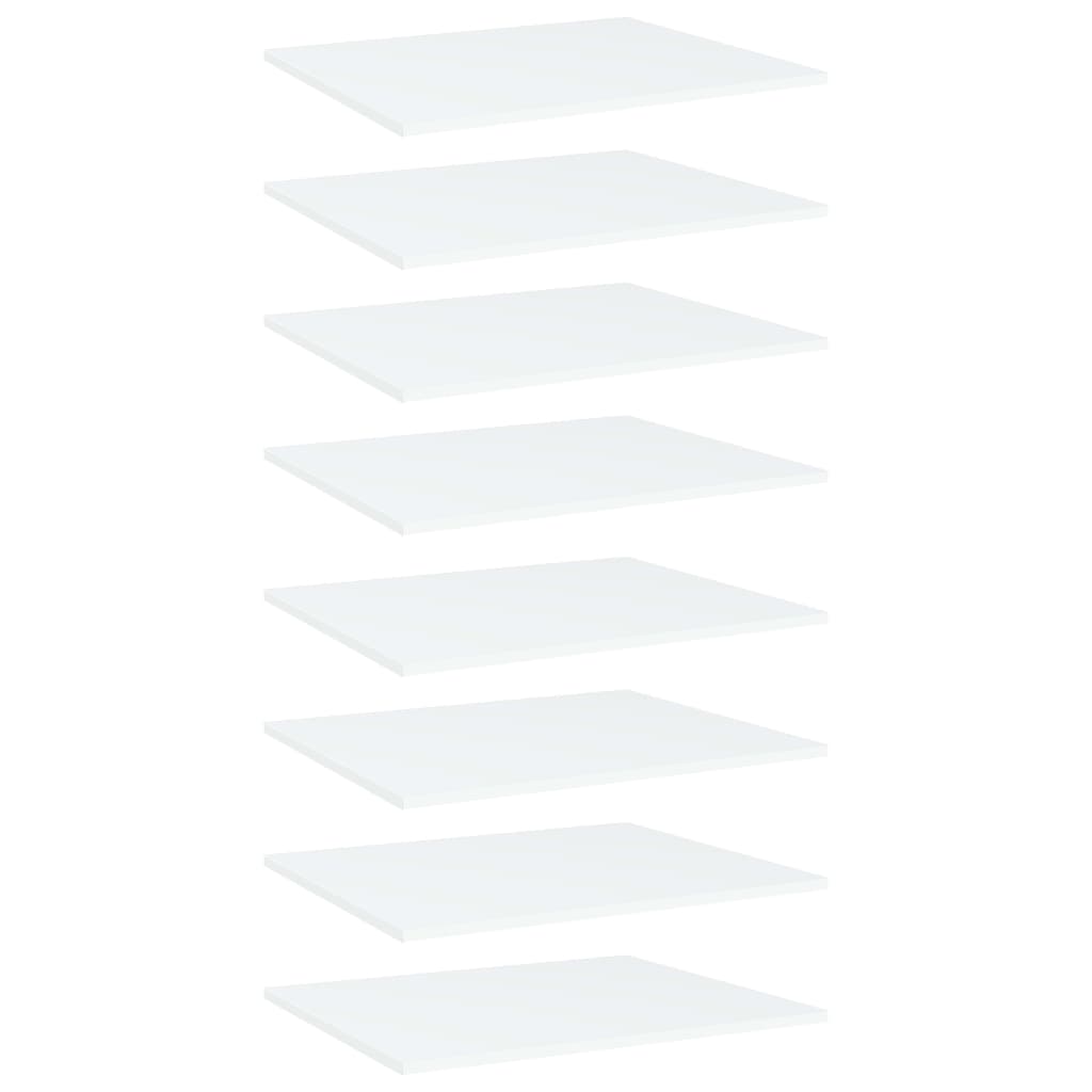 Bücherregal Bretter Weiß 60x50 cm, 8er Set