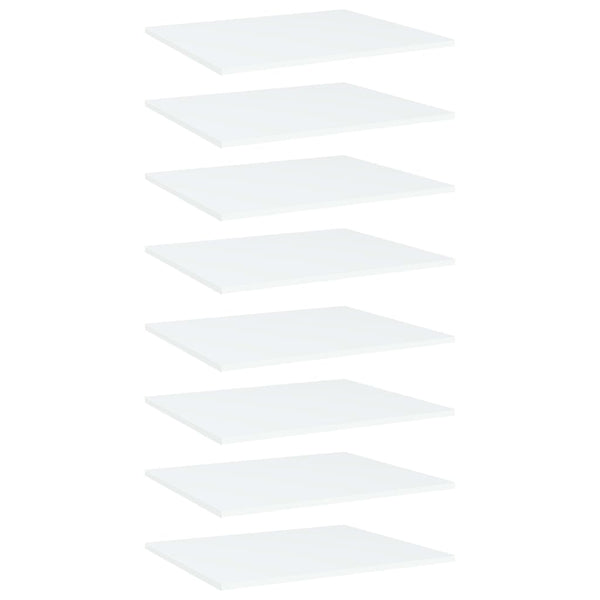 Bücherregal Bretter Weiß 60x50 cm, 8er Set