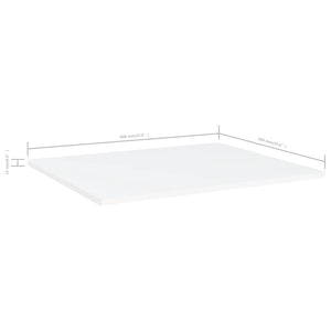 Bücherregal Bretter Weiß 60x50 cm, 8er Set