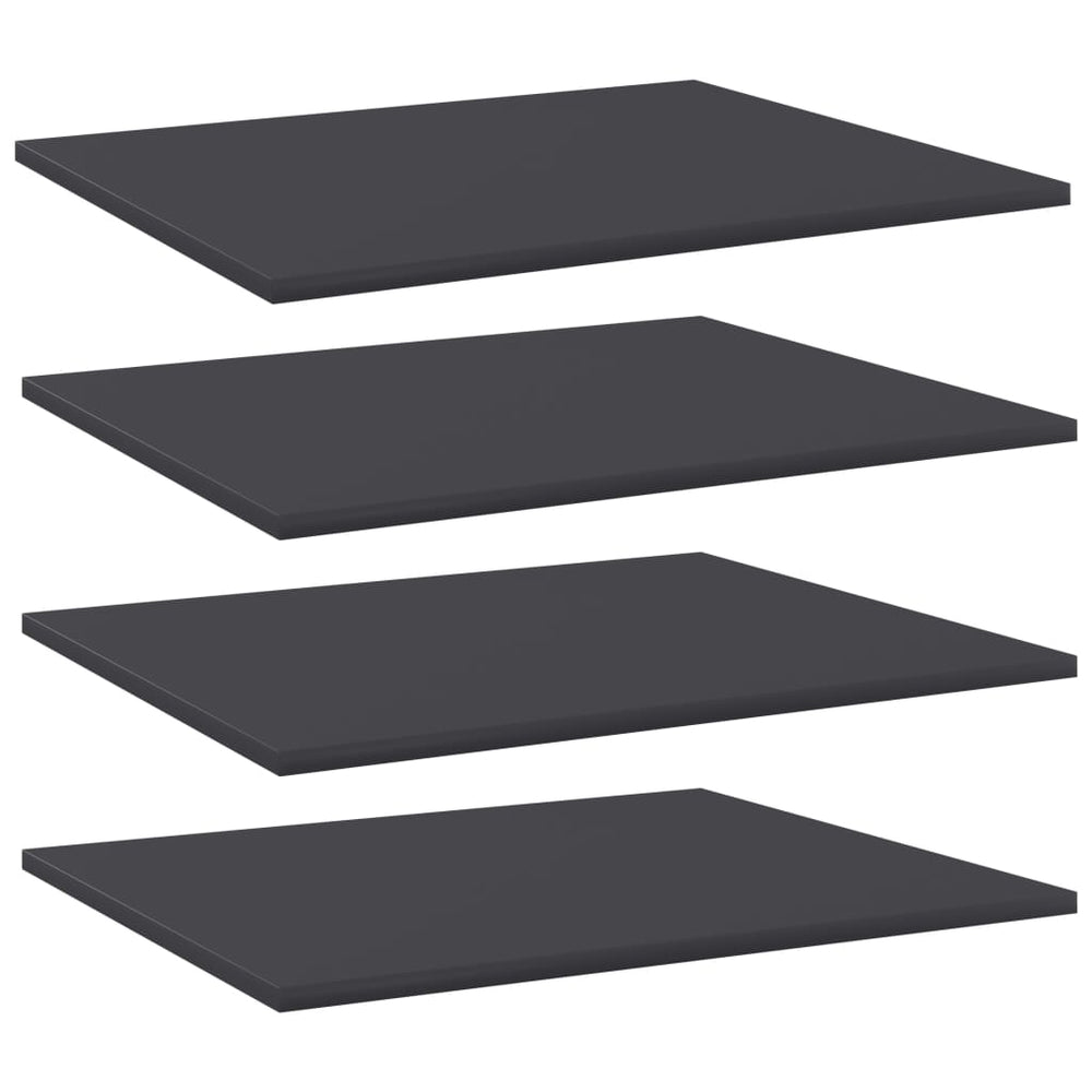 Bücherregal Bretter Grau 60x50 cm, 4er Set