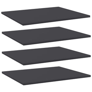 Bücherregal Bretter Grau 60x50 cm, 4er Set