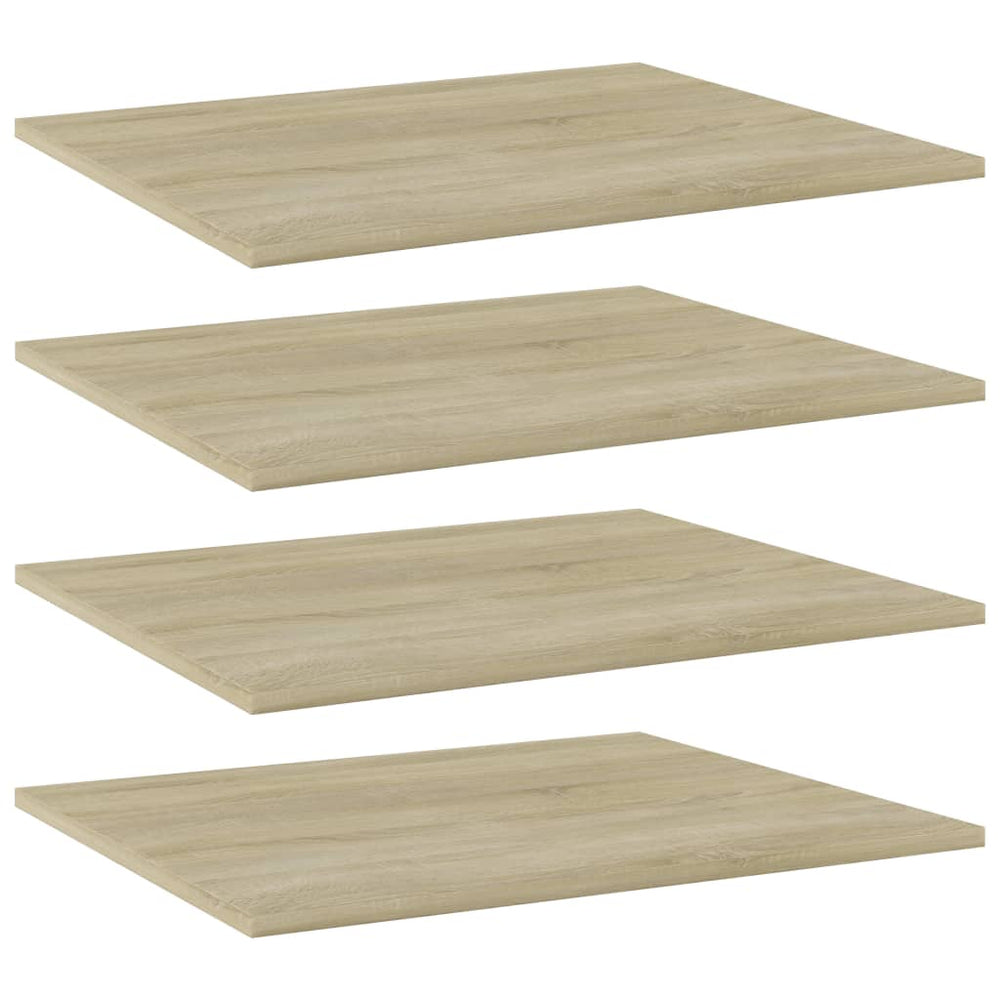 Bücherregal Bretter 60x50 cm Sonoma Eiche, 4er Set