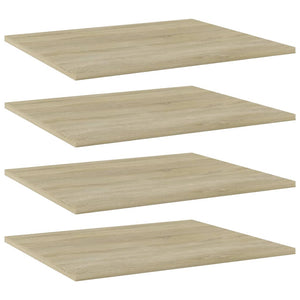 Bücherregal Bretter 60x50 cm Sonoma Eiche, 4er Set