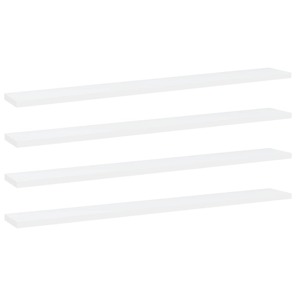 Weiße Bücherregal Bretter, 80 cm, 4er Set