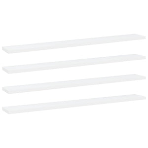 Weiße Bücherregal Bretter, 80 cm, 4er Set