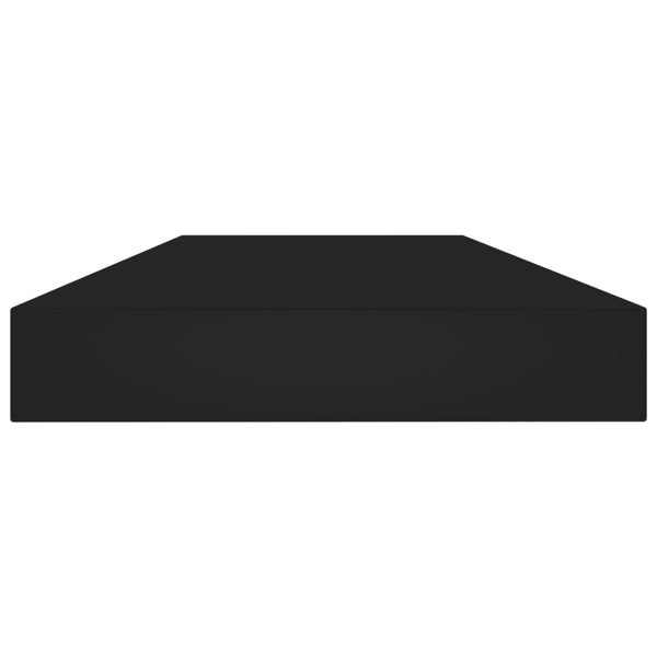 Bücherregal Bretter Schwarz 80x10 cm, 4er-Set