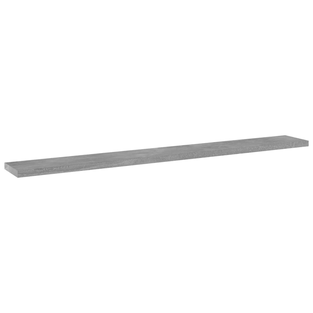 Betongraue Bücherregal-Bretter, 4er-Set