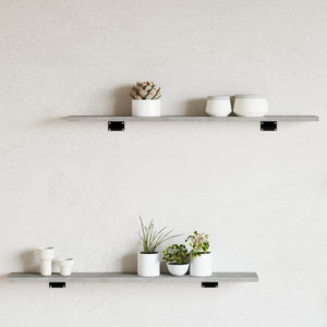 Betongraue Bücherregal-Bretter, 80 cm, 8er-Set