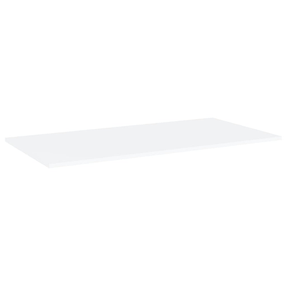 Weiße Bücherregal Bretter 80x20 cm, 4er Set