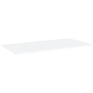 Weiße Bücherregal Bretter 80x20 cm, 4er Set