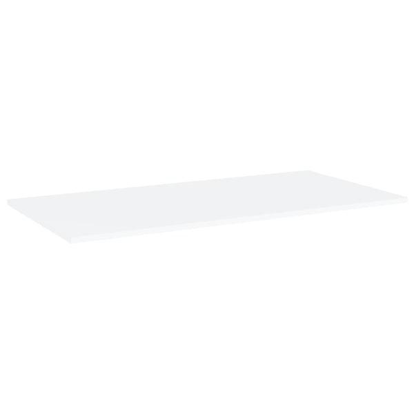 Weiße Bücherregal Bretter 80x20 cm, 4er Set