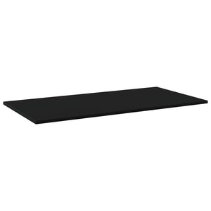 Regalbretter Schwarz 80x20 cm, 4er-Set
