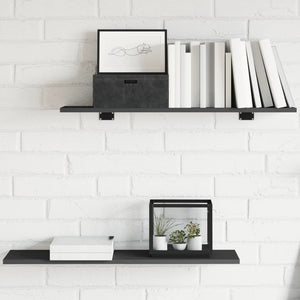 Graue Bücherregal Bretter, 4er Set