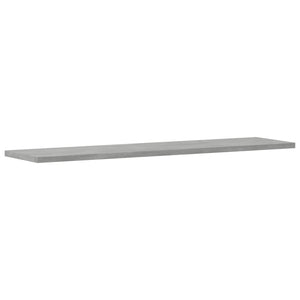 Betongraue Bücherregal-Bretter, 4er-Set
