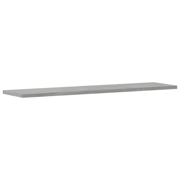 Betongraue Bücherregal-Bretter, 4er-Set