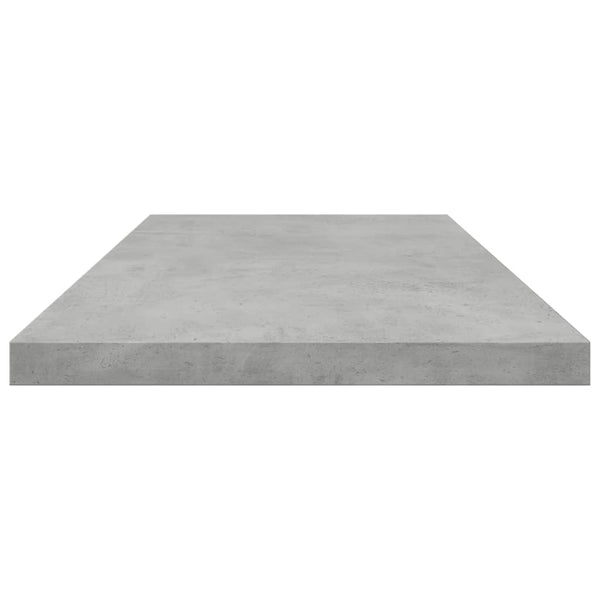 Betongraue Bücherregal-Bretter, 4er-Set