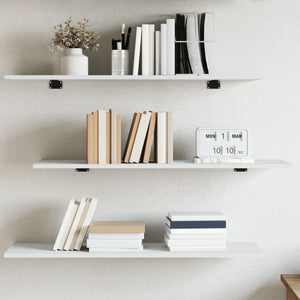 Weiße Bücherregal Bretter, 80x30cm, 4er Set