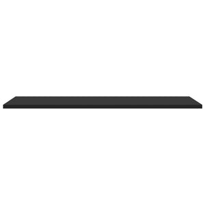 Bücherregal Bretter Schwarz 80x30 cm, 4er Set
